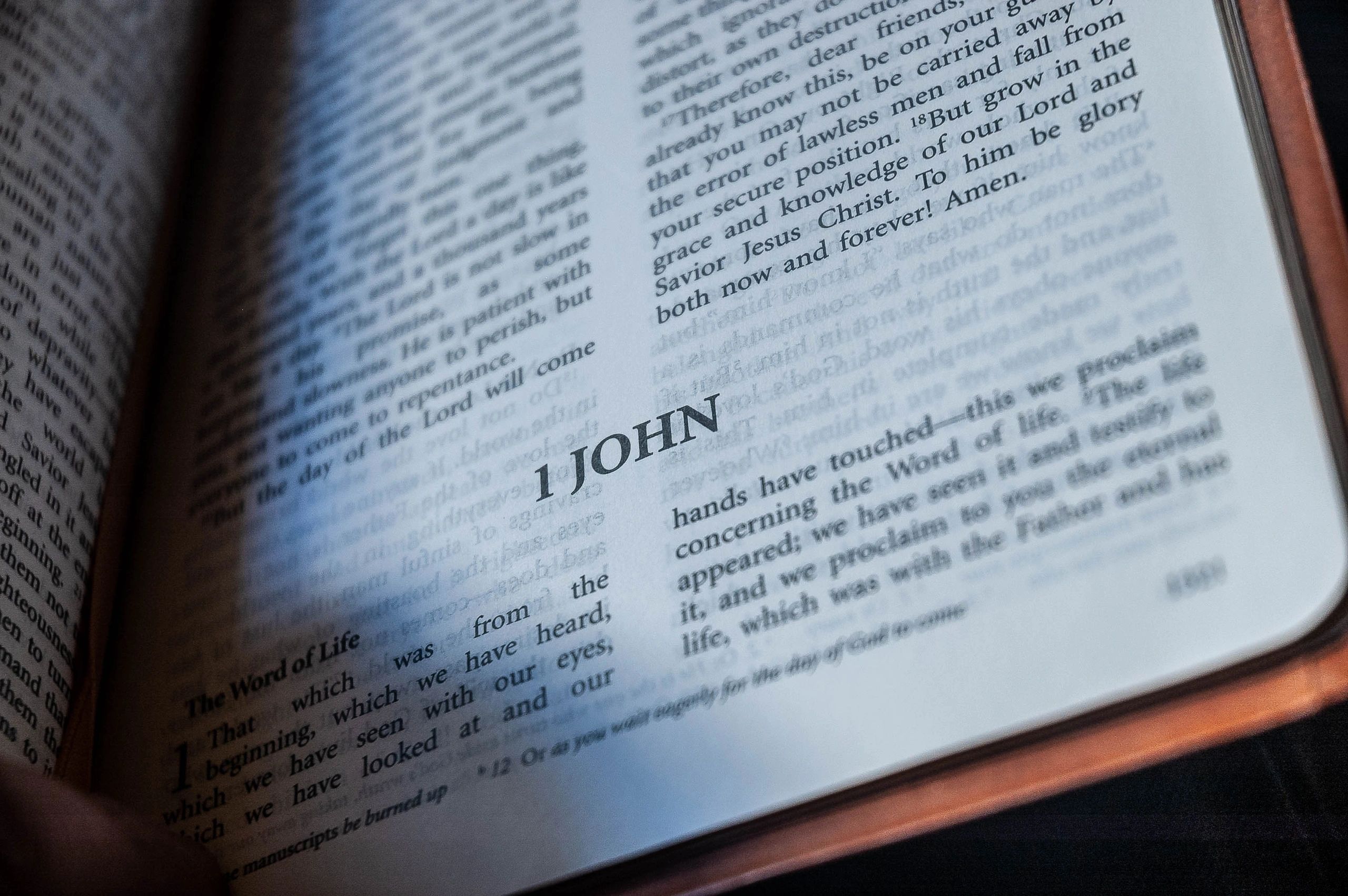 Open Bible text for sample lesson preview