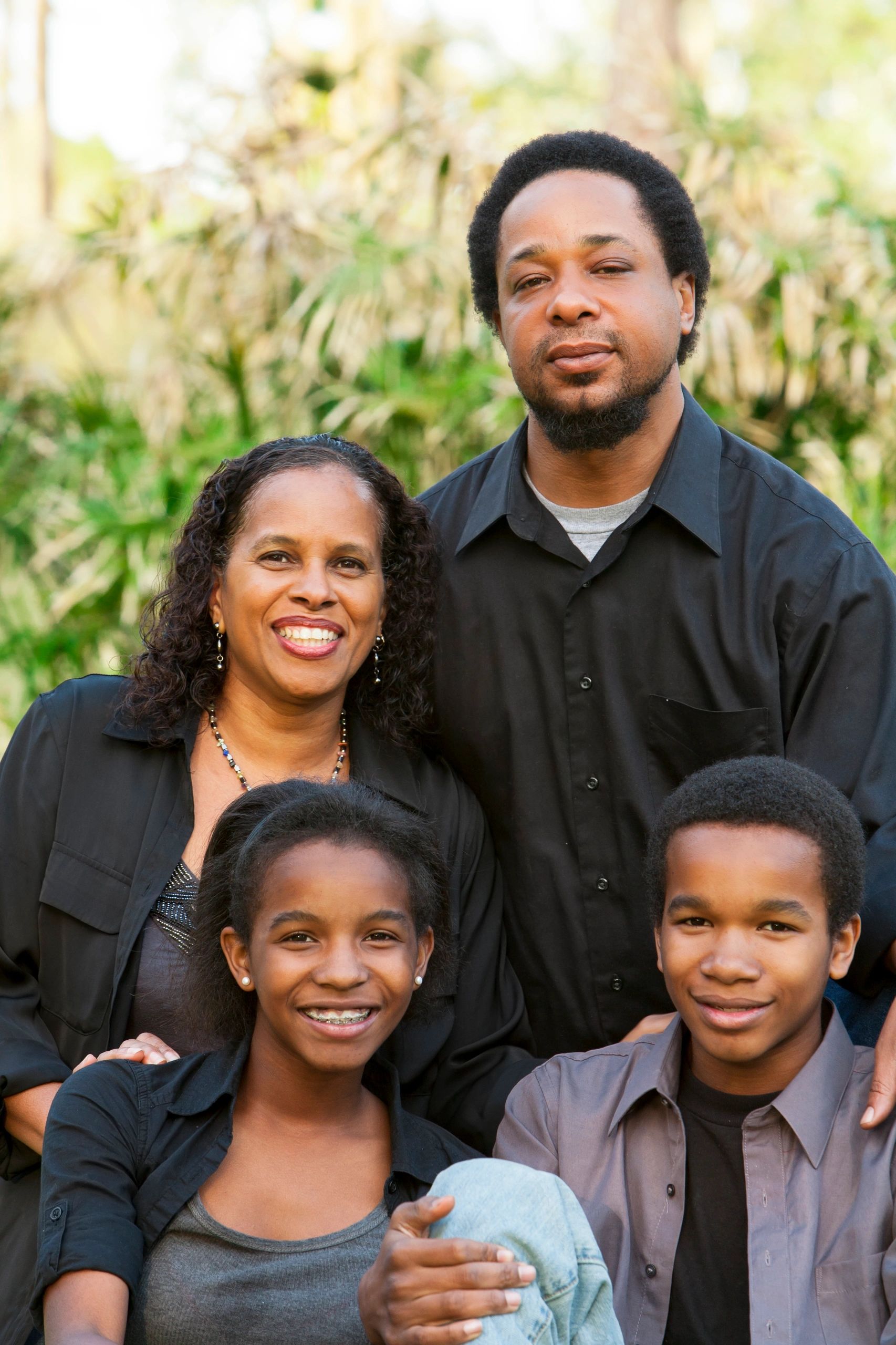 Family portrait representing couples and families
